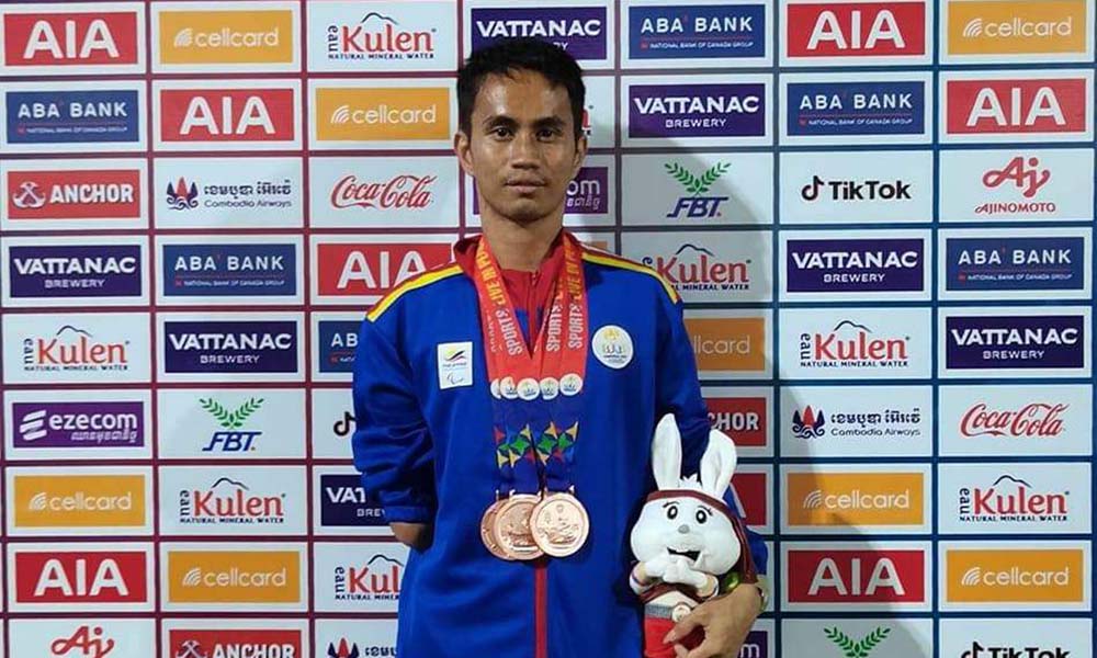 PWD athlete bags 3 bronze medals