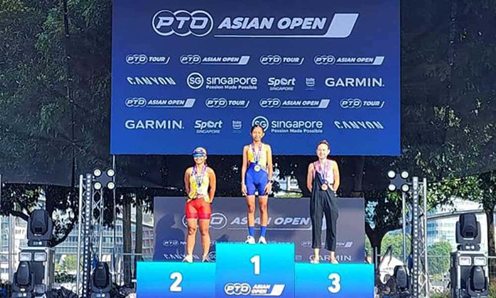 Asingan girl triathlete champ in Singapore world event