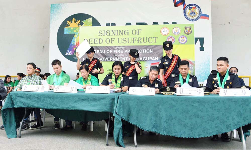 Usufruct signed for new Dagupan Fire Station site