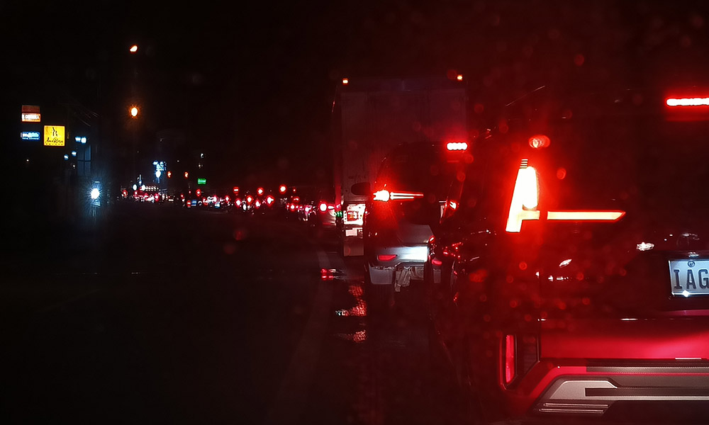 BUMPER-TO-BUMPER TRAFFIC